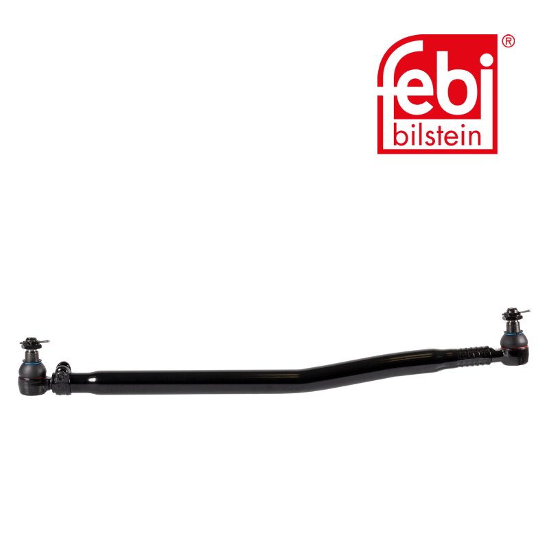 Drag Link with castle nuts and cotter pins, from steering gear to 1st front axle