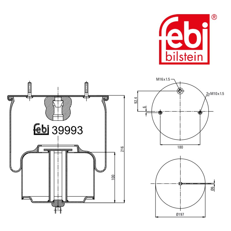 Air Spring with steel piston