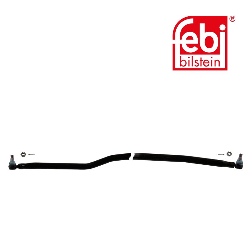 Drag Link with castle nuts and cotter pins, from 1st idler arm to 2nd idler arm
