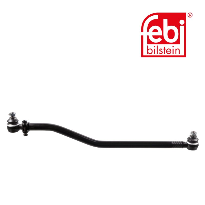 Drag Link with castle nuts and cotter pins, from steering gear to 1st front axle