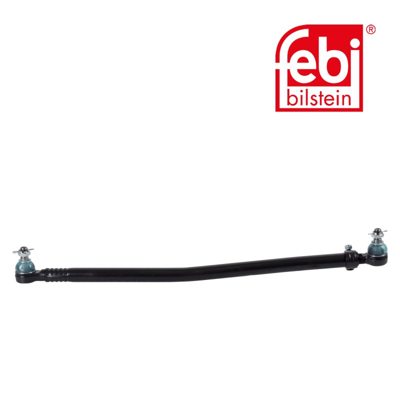 Drag Link with castle nuts and cotter pins, from steering gear to 1st front axle