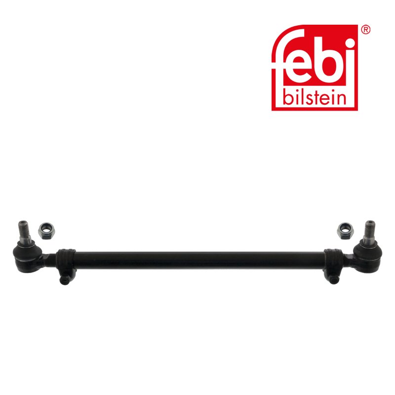 Drag Link with lock nuts, from steering gear to 1st front axle