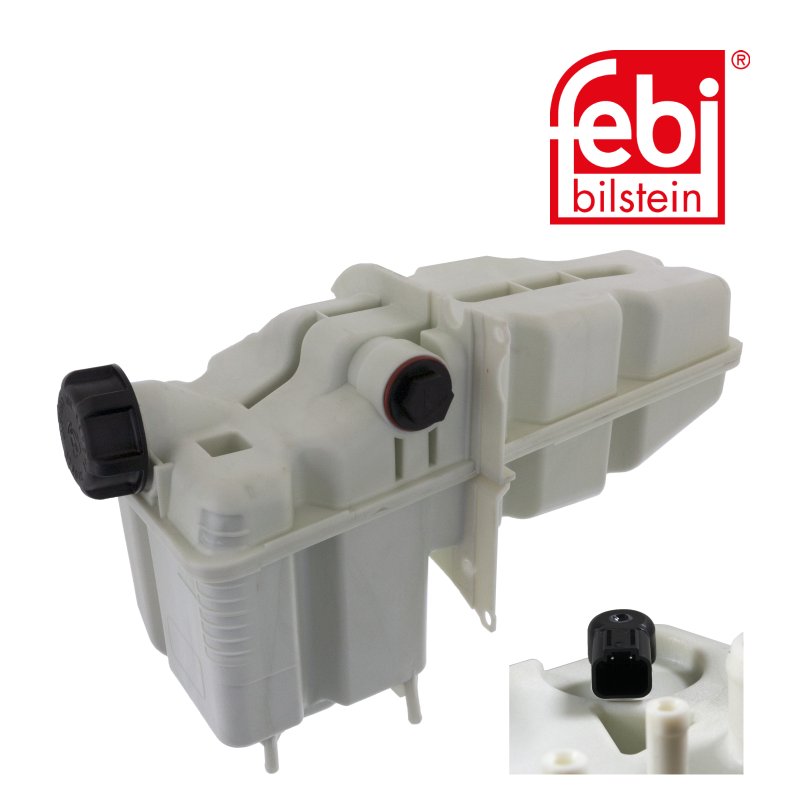 Coolant Expansion Tank with lids and coolant level sensor