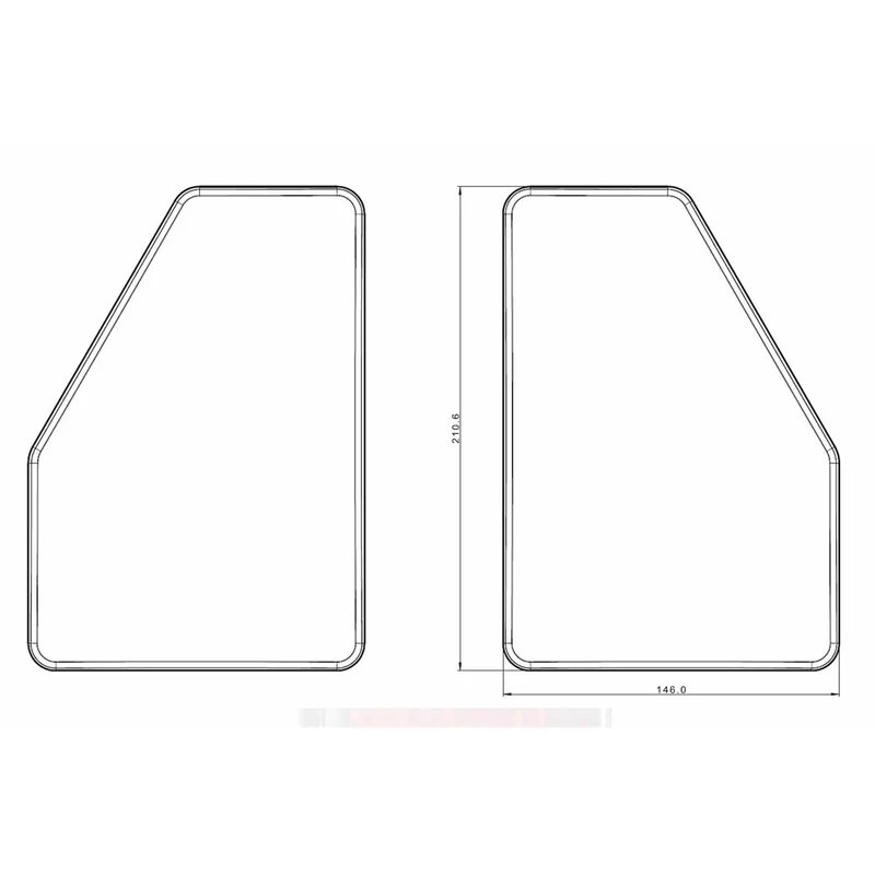 right | LED rear lights triangle | 12V | 6-function | 1m. cable