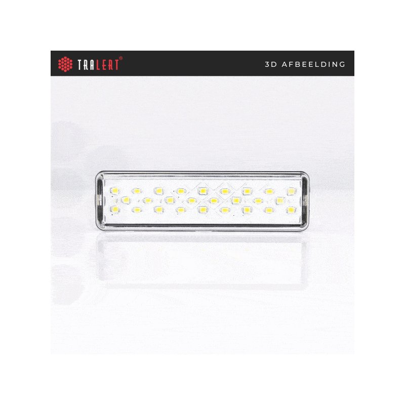 LED reversing lights slimline | 12-24V | 0.18m cable