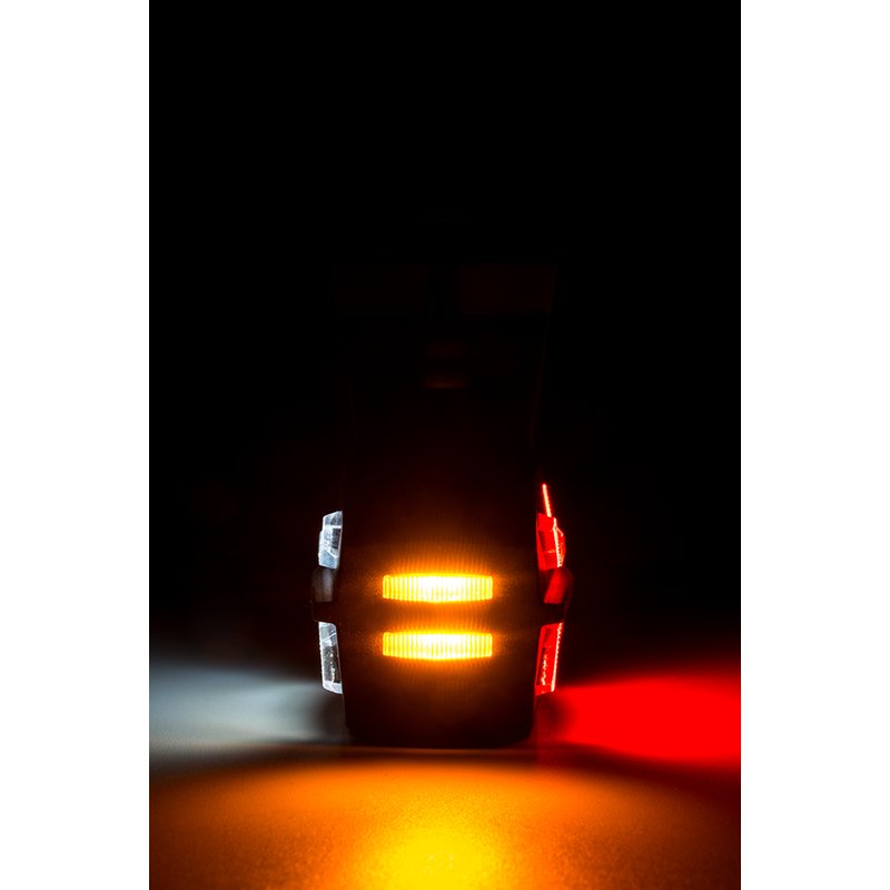 LED side marker light right, red-white-amber, 12-24V, 60cm cable