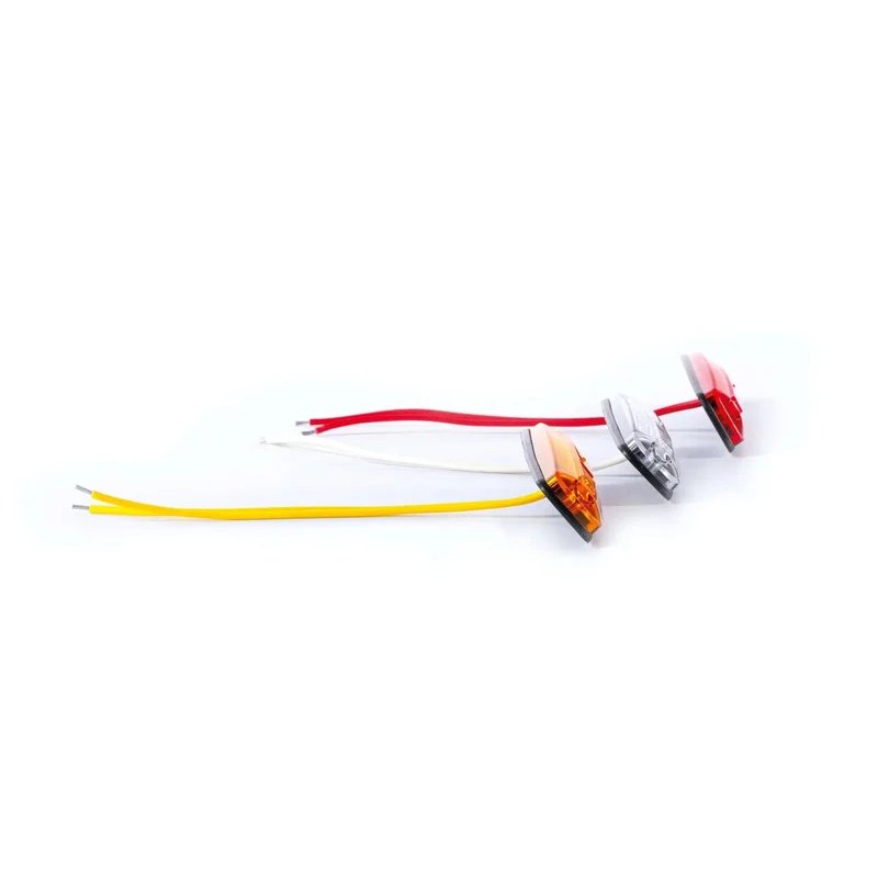 LED markeerlicht wit 12-24V 15cm. kabel