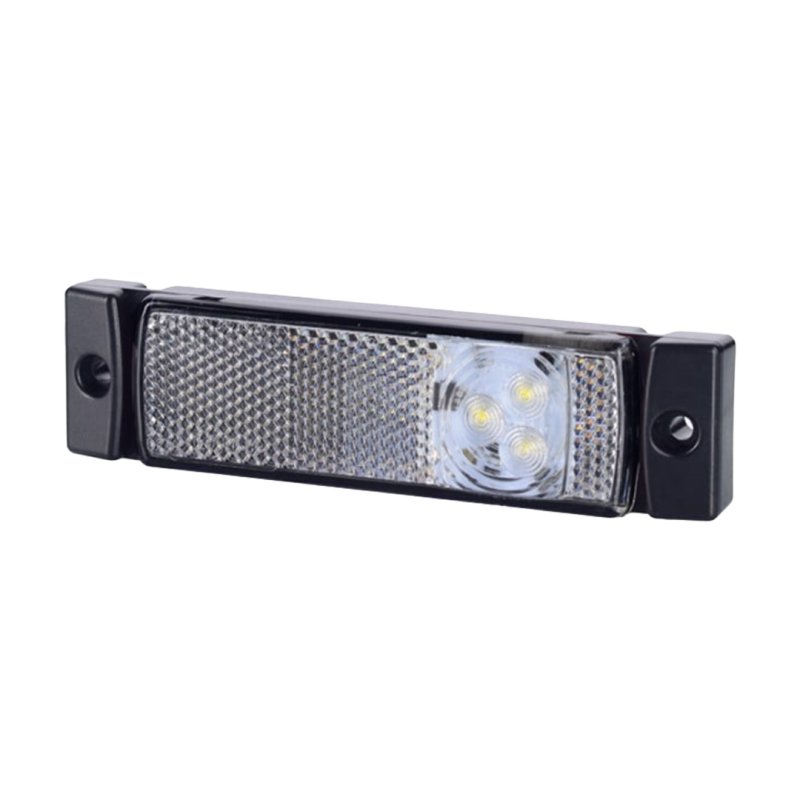 LED markeerlicht | wit | 12-24V | 0,45m. kabel