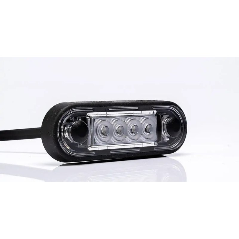 LED marker lights flush mounting amber 12-24V 5m cable