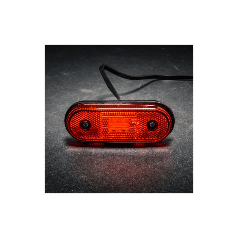 LED Positionsleuchte Rot | 12-24V | 50cm Kabel