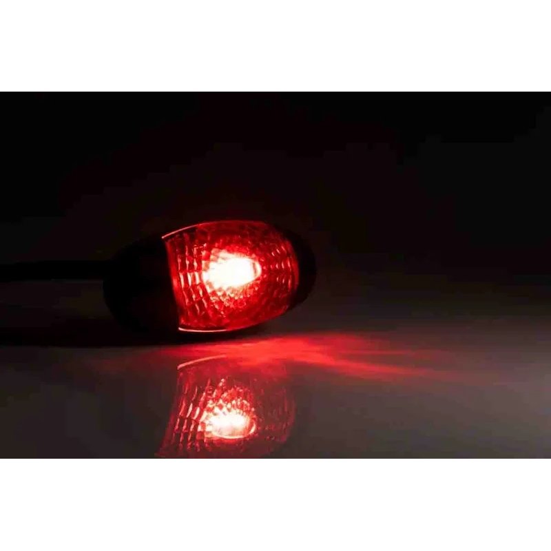 LED markeringslicht rood | 12-24V | 50cm. kabel