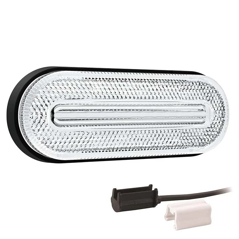 LED Positionsleuchte weiß | 12-24V | 1,5mm². Stecker