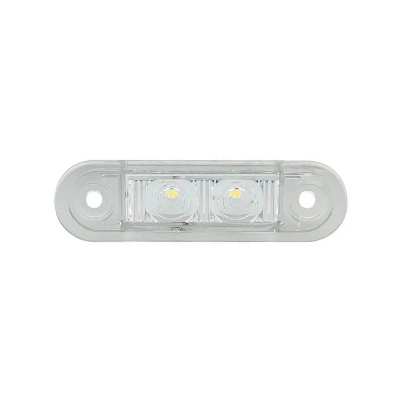 LED marker light white flush mounting | 12-24V | 20cm cable
