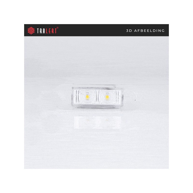 LED marker light white flush mounting | 12-24V | 20cm cable