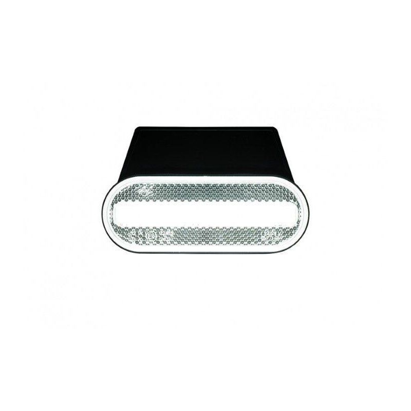LED markeringslicht wit met beugel | 12-24V | 50cm. kabel