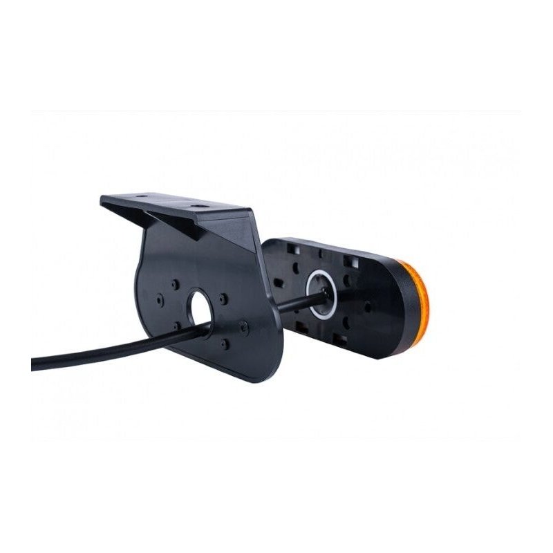 LED markeringslicht wit met beugel | 12-24V | 50cm. kabel