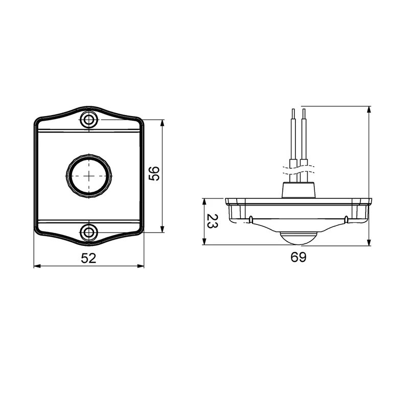 bewegingssensor 12-24V 30cm kabel