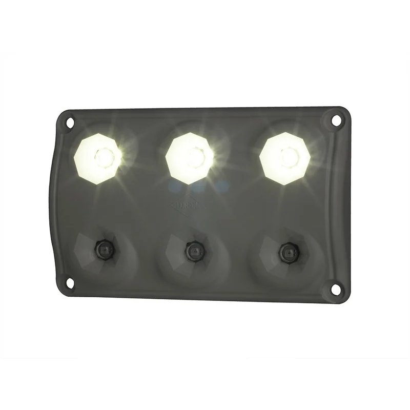 LED interior lamp red(19lm) - white(720lm-5000K) 12-24V