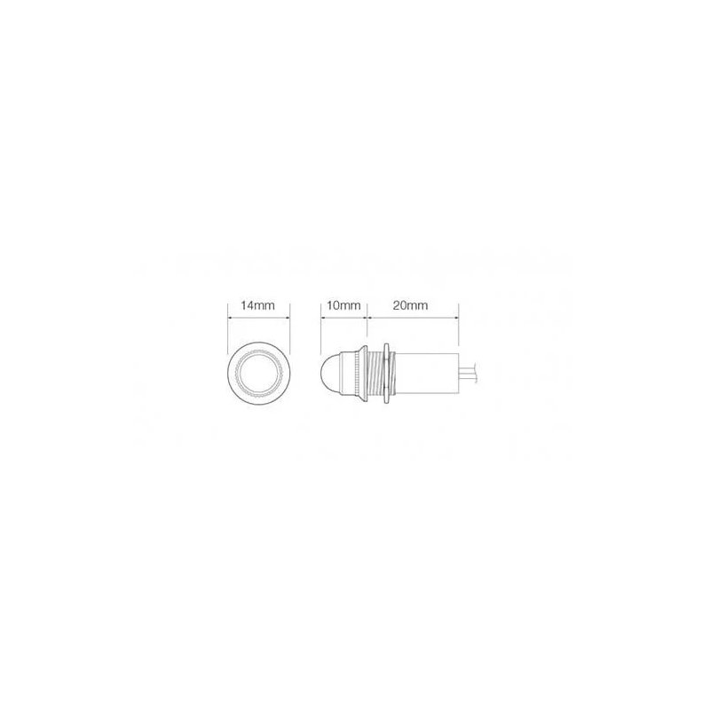 LED cockpit control light | white 24V