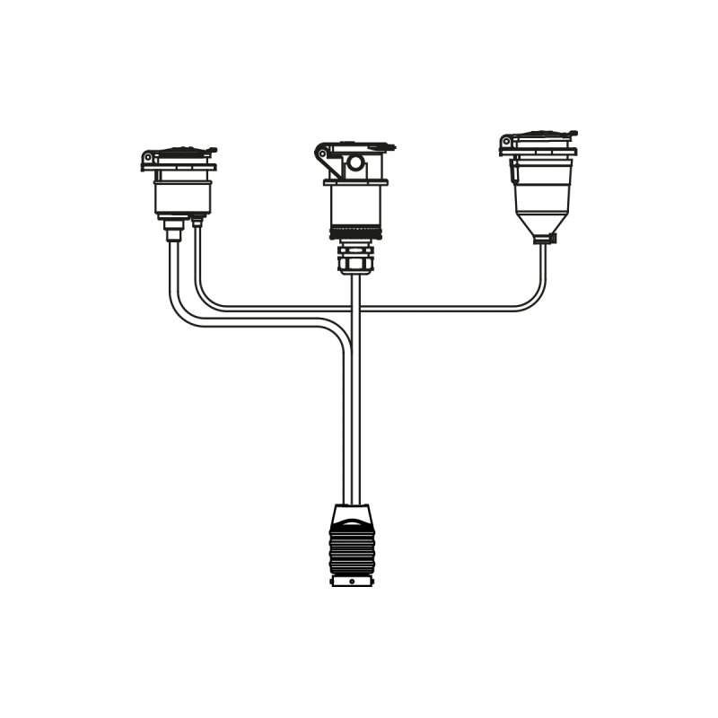 front cable 15P | 24N | 24S, 150cm cable with 15P bayonet