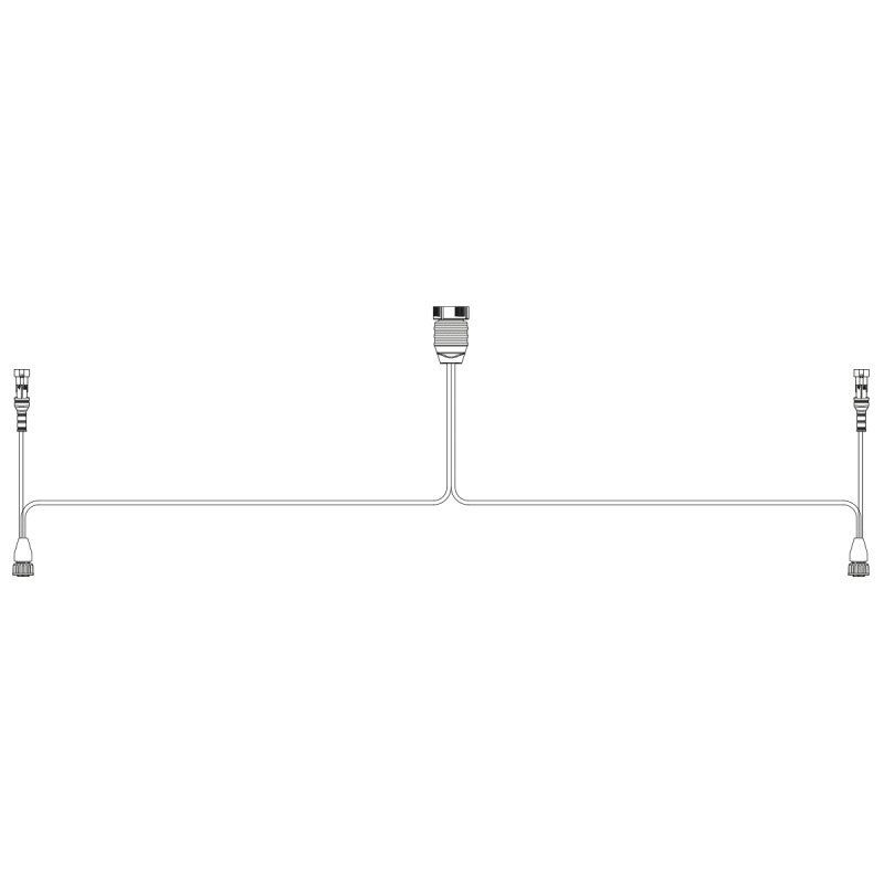 achterlichtkabel 15P baj. naar 2x 7-PIN's AMP incl. zij-kabel