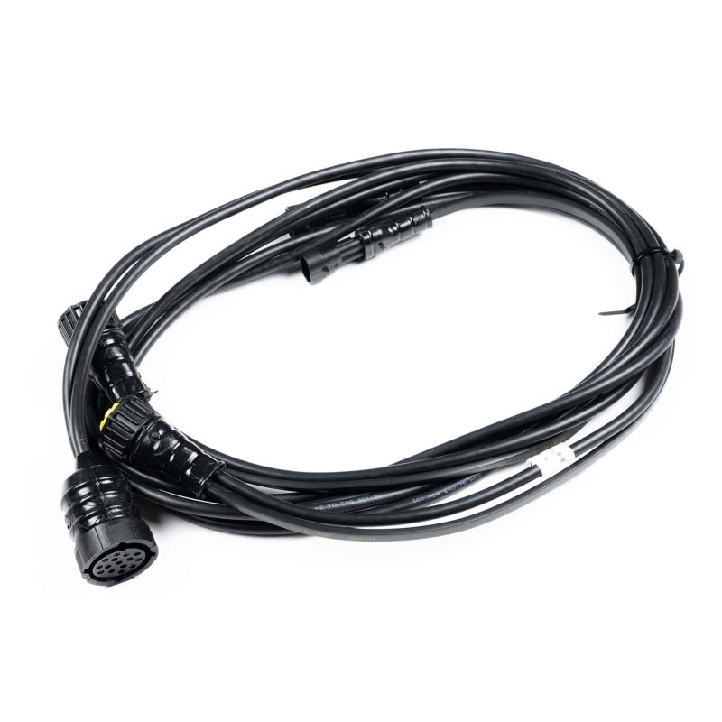 achterlichtkabel 15P baj. naar 2x 7-PIN's AMP incl. zij-kabel