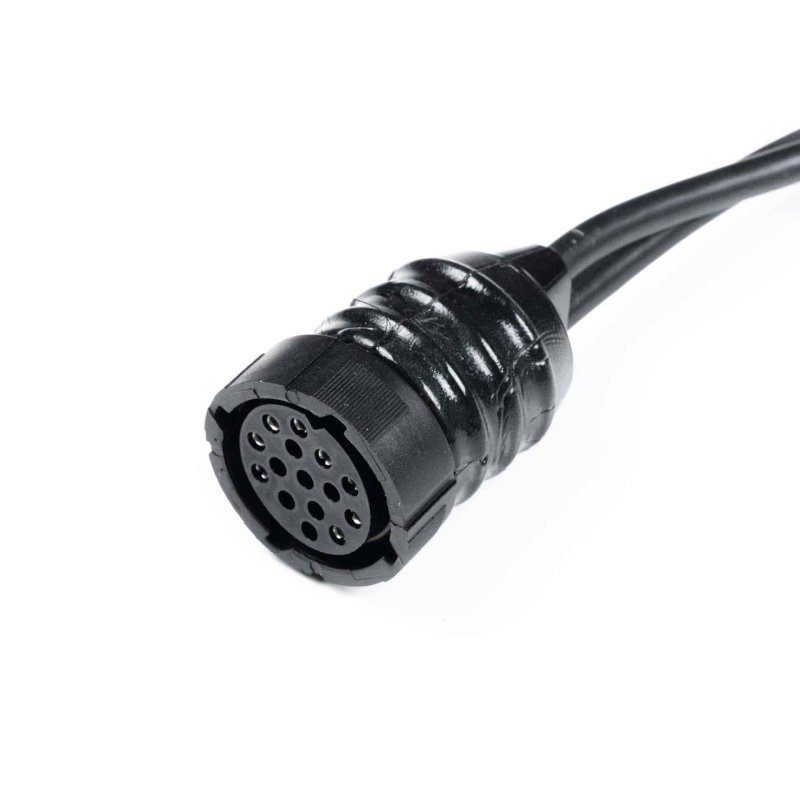 achterlichtkabel 15P baj. naar 2x 7-PIN's AMP incl. zij-kabel