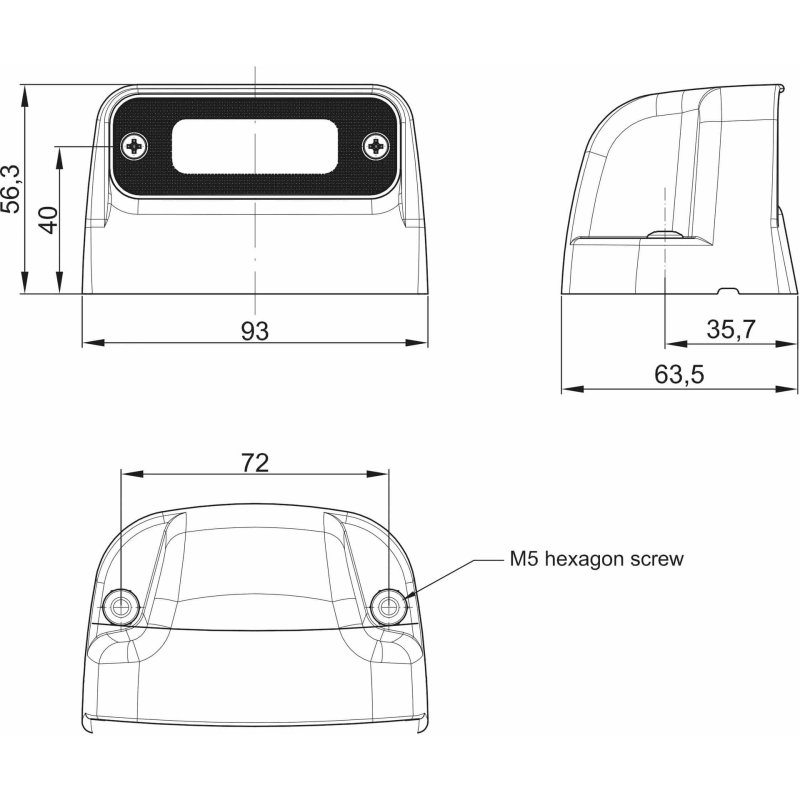 LED licence plate lights 12-24