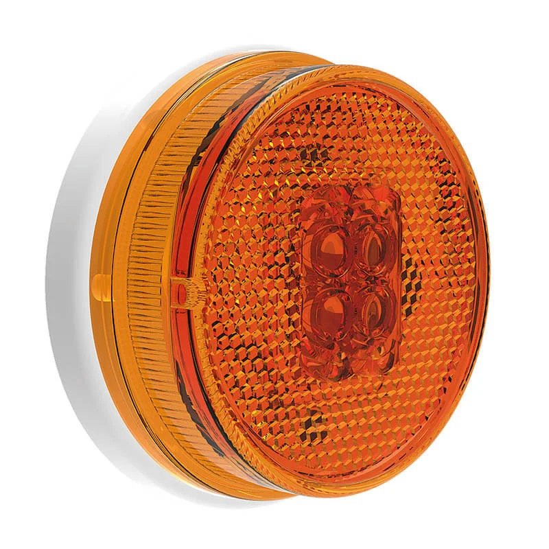 LED markeringslicht amber | 12-24V | 50cm. kabel