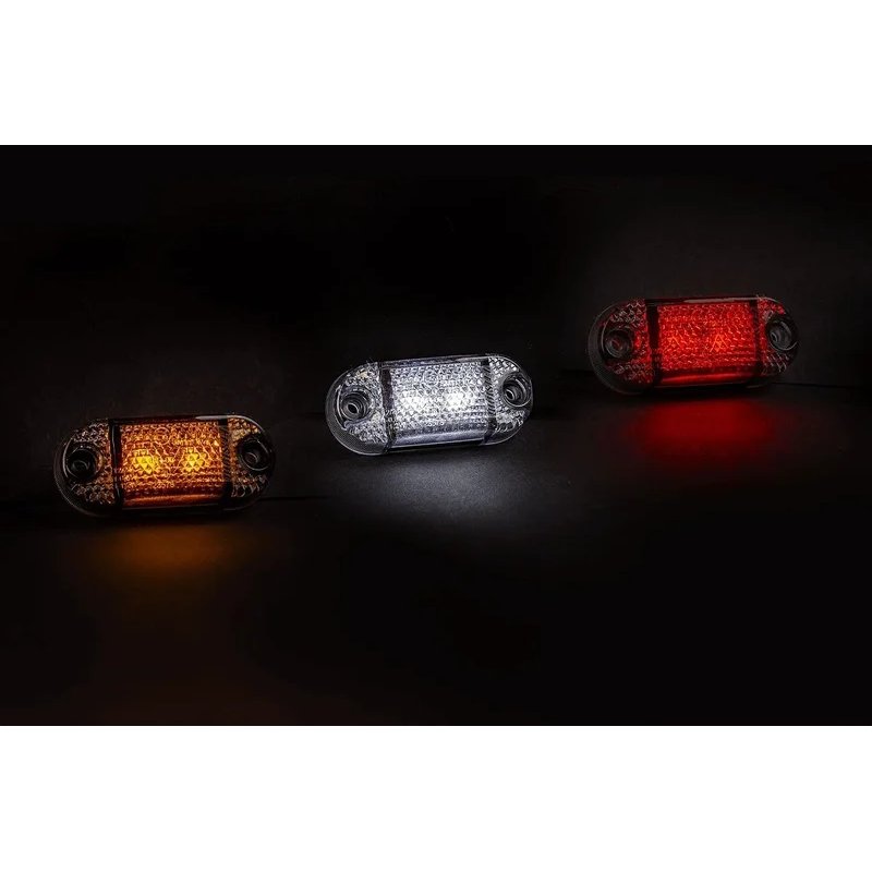 barre de position LED orange foncé 12-24V 15cm de cable