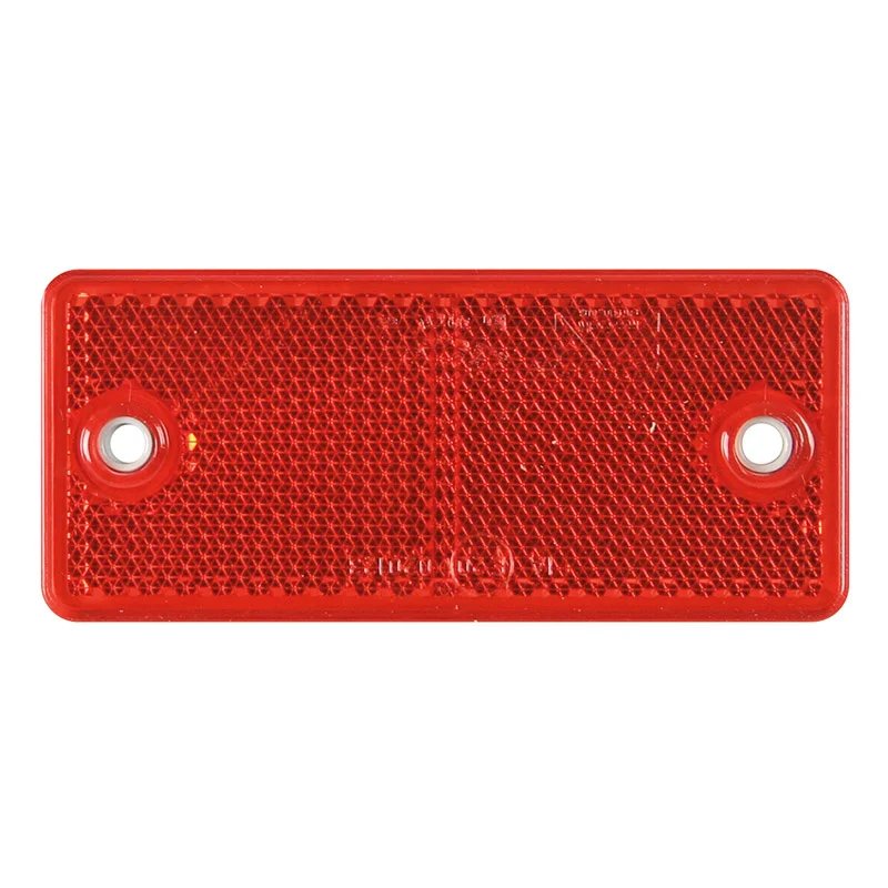 red reflector 90 x 40 mm. with screw fastening