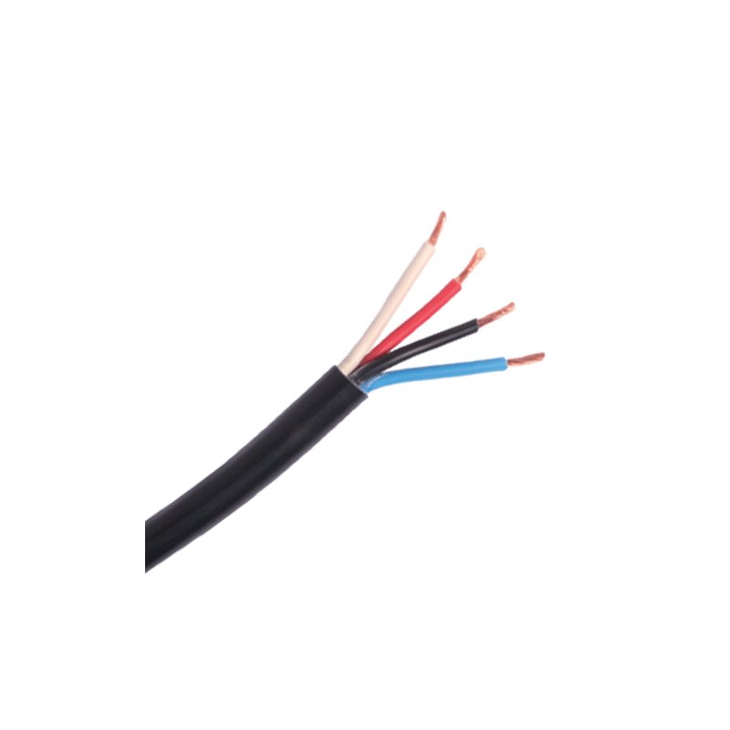 4-adriges Kabel | 1,50mm² | schwarz-rot-weiß-blau | 50m