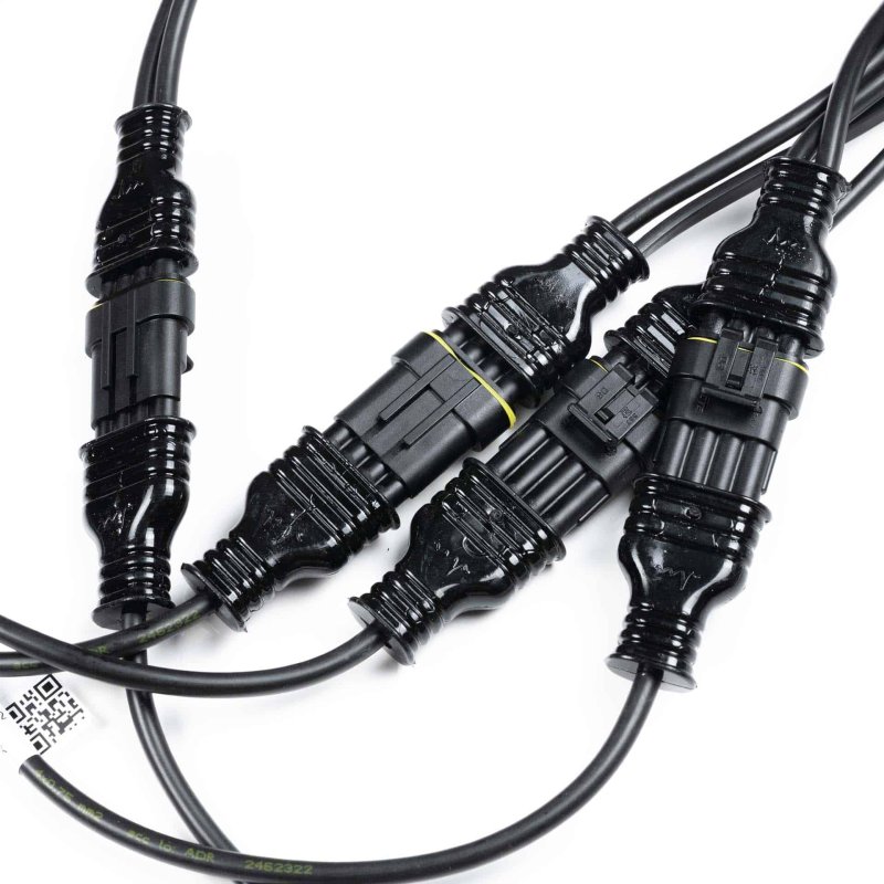 Y-cable for 4 rear lights (sliding conn.) incl. side cable