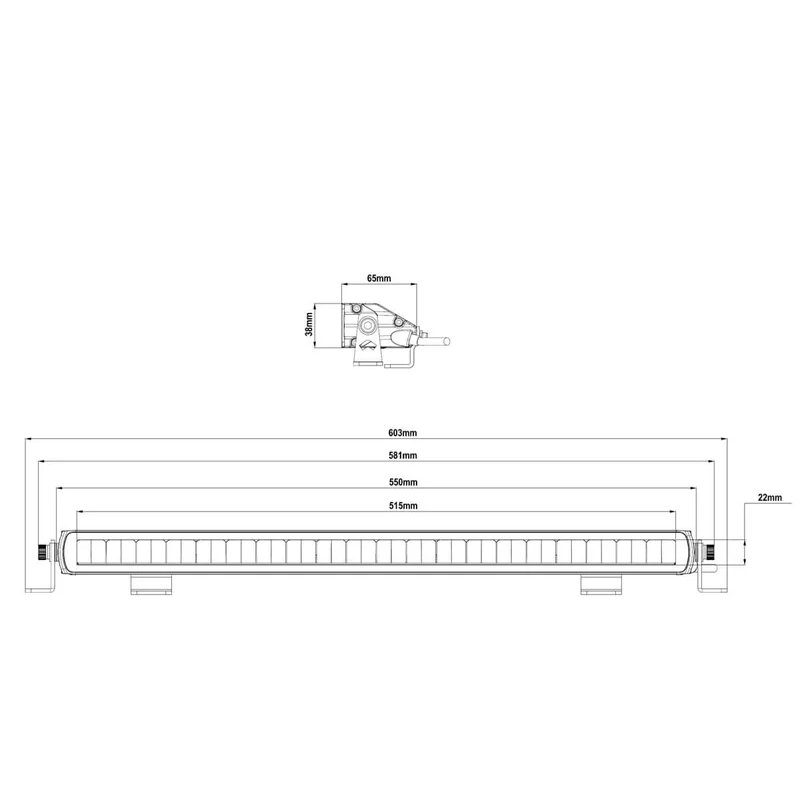 LED bar drivingbeam | 100 watt | 5920 lumen | 9-36V