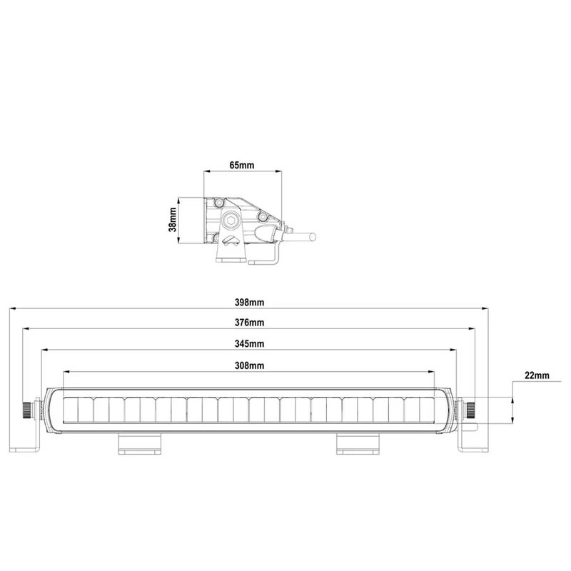 LED bar | Fernlicht 3552 Lumen | 60 Watt | 9-36V