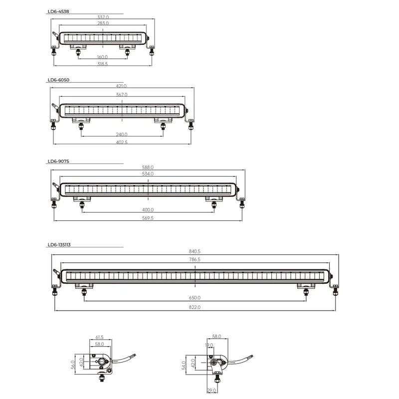 LED bar Nemesis 280 duo-color position lights 10-32v - 28.3cm - 3780lm