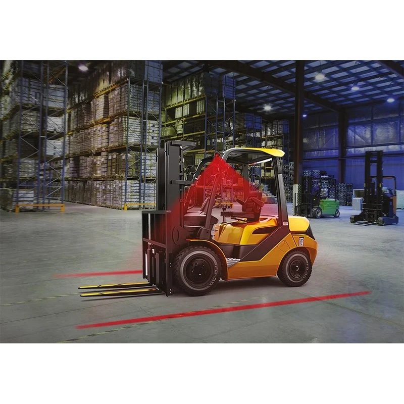 RED line LED heftruck lamp | 10-80v | 50cm. kabel