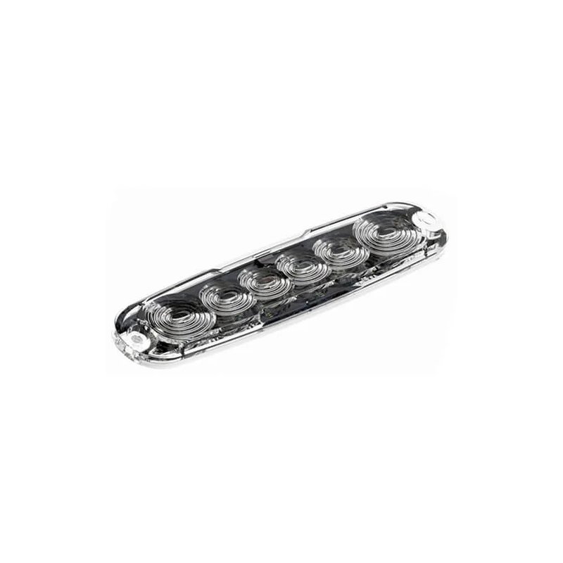 slimline LED flitser | R65 | 6 LED's | amber | 10-30v