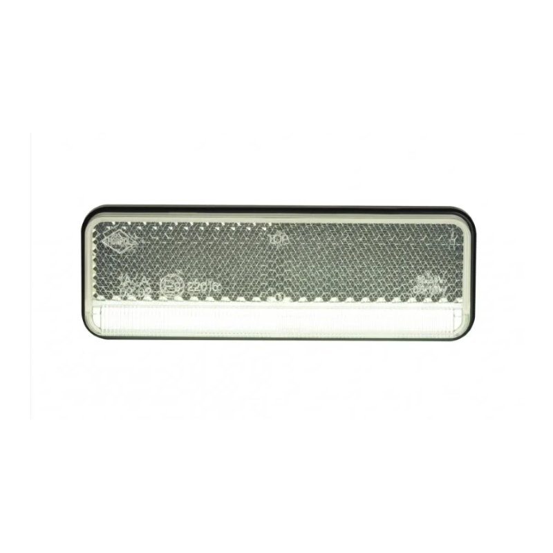 LED markeringslamp fluoreszierendes Weiss offenes Ende Gewinde 12-24V