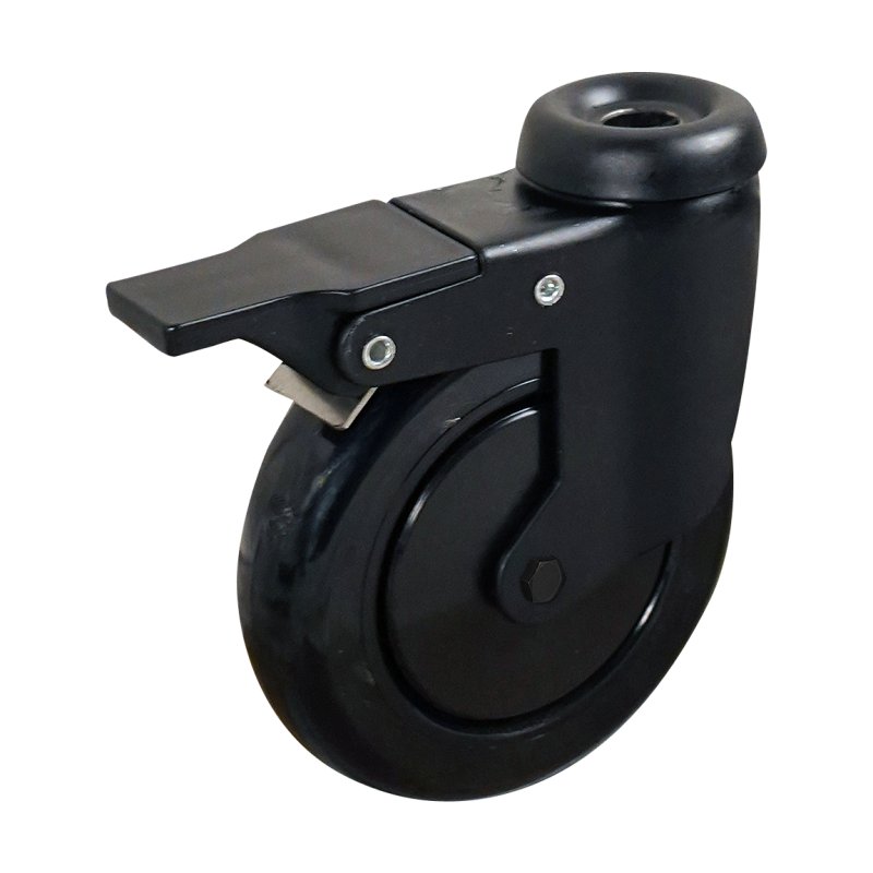 roulette pivotante avec frein 125mm serie 65 ᠆ 48 trou pour boulon roulement à billes Arco