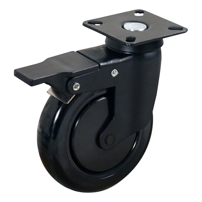 swivel castor with brake 60mm serie 65 ᠆ 48 plate mounting ball bearing Arco