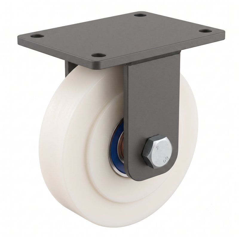 fixed castor 150mm series 08 ᠆ 46 plate mounting ball bearing