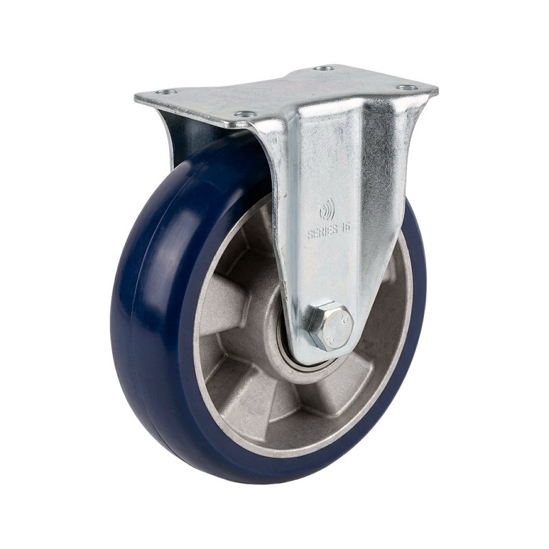 fixed castor 200mm series 03 ᠆ 19 plate mounting ball bearing