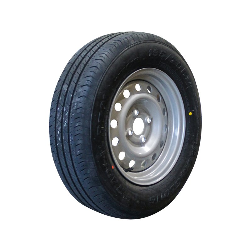 Komplettrad 195/70 R14 5½Jx14H2 ET30 57/100/4 Stahl XL Kargomax ST-4000 M+S Silbergrau