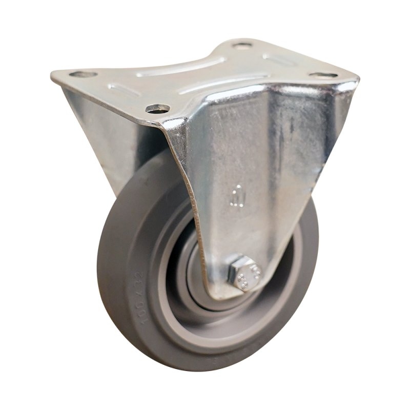 fixed castor 200mm series 15 ᠆ 15 plate mounting ball bearing