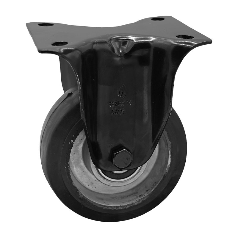 bokwiel 100mm Novio Black serie 10 ᠆ 15 plaatbevestiging kogellager