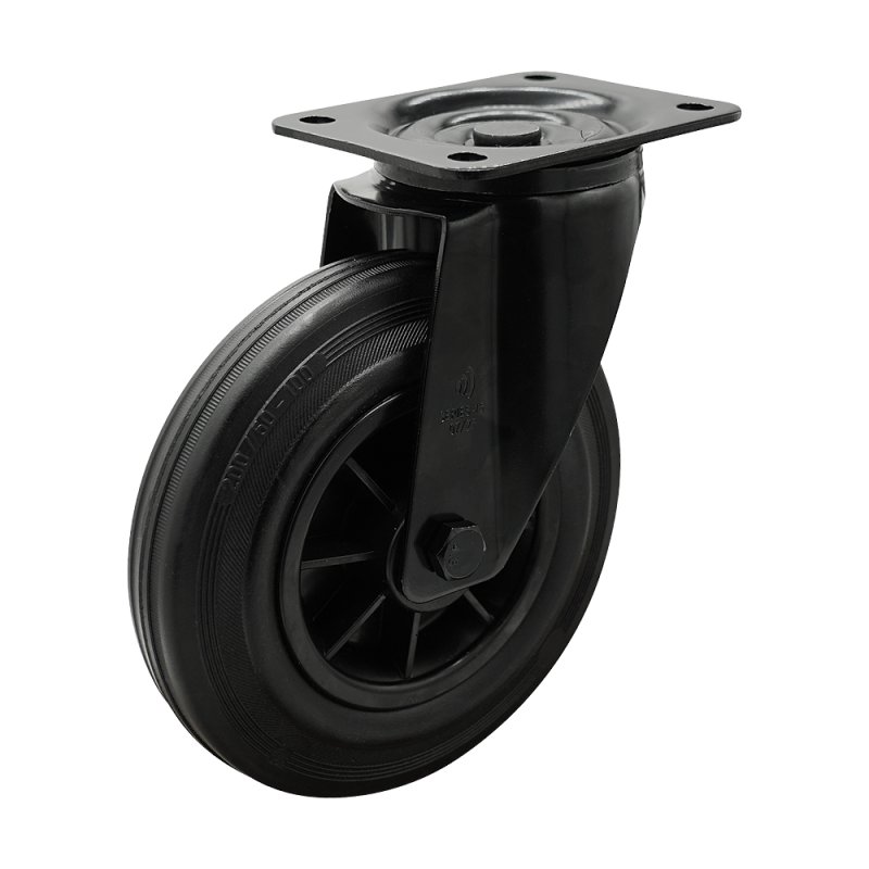 zwenkwiel 160mm Novio Black serie 01 ᠆ 15 plaatbevestiging rollager