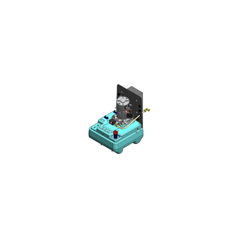 hydraulic compact aggregate "KUBE" DC24V-2.2KW RE 15L plastic tank push button panel