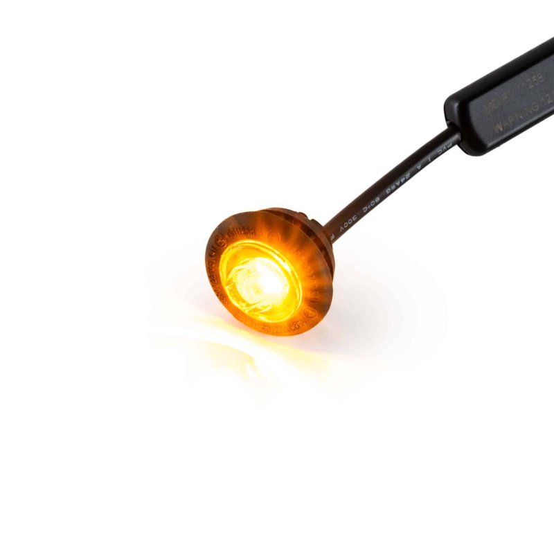 LED markeerlicht amber 12-24V 25cm kabel