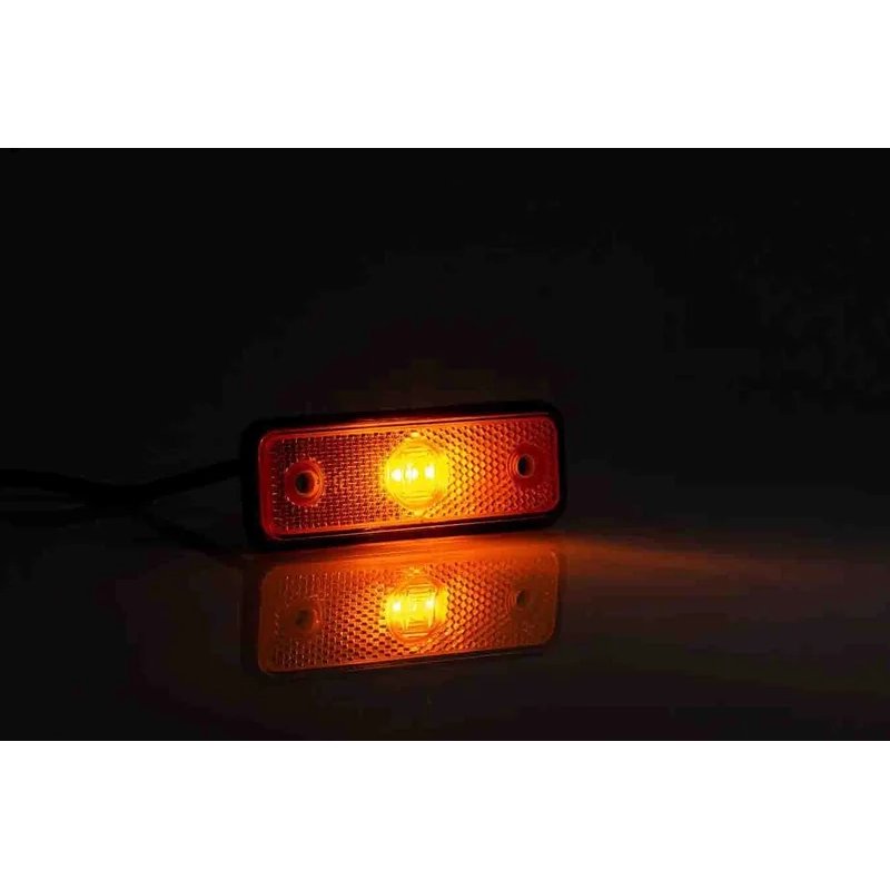 LED markeringslicht | amber | 12-24V | 50cm. kabel